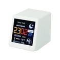thumbnail image 1 of Alarm Clock Desktop Decoration Time Small Portable Smart Wifi Weather Station Display Weather Temperature Humidity (white), 1 of 7