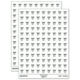 thumbnail image 1 of Alarm Clock Doodle 200+ Round Stickers - White - Matte Finish - 0.50" Size, 1 of 3