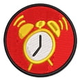 thumbnail image 1 of Alarm Clock Doodle Applique Multi-Color Embroidered Hook & Loop Patch - 2.0 Inch Mini, 1 of 5