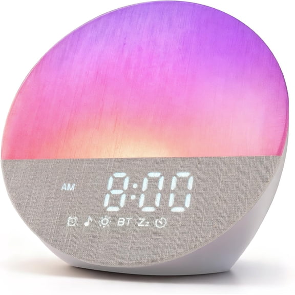 Alarm Clock Fabric Sunrise Alarm Clock for Heavy Sleeper