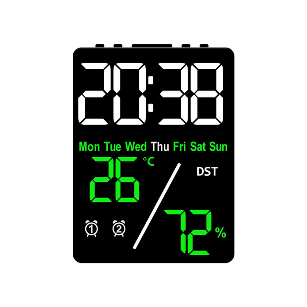 Alarm Clock For Bedroom, LED Display Digital Clock With Indoor
