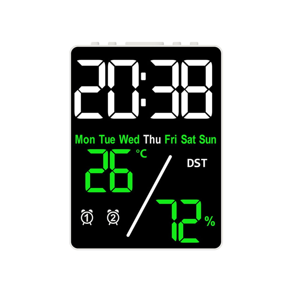 Alarm Clock For Bedroom, LED Display Digital Clock With Indoor
