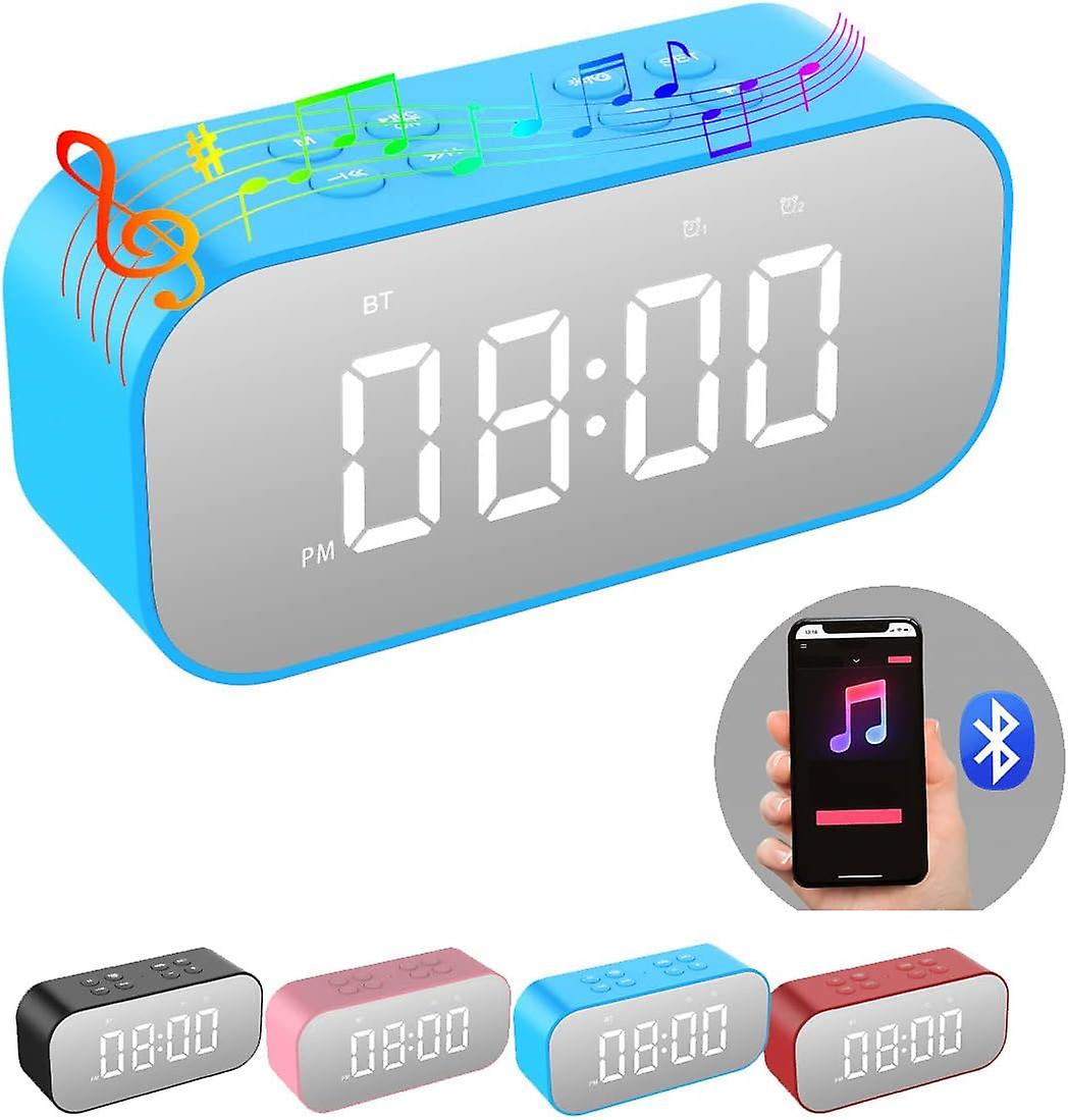 Alarm Clock For Bedroom/office,digital Clock With Bluetooth Speaker