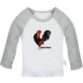 thumbnail image 1 of Alarm Clock Funny T shirt For Baby, Newborn Babies Animal Cock T-shirts, Infant Tops, 0-24M Kids Graphic Tees Clothing (Long Gray Raglan T-shirt, 6-12 Months), 1 of 4