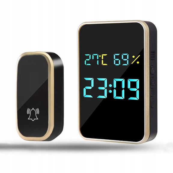 Alarm Clock Hygrometer All-in-one Room Temperature Wireless Doorbell