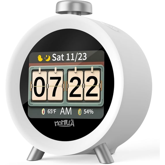 Alarm Clock for Kids Bedrooms, 7-Day Programmable 4 Alarms 8 Colorful ...