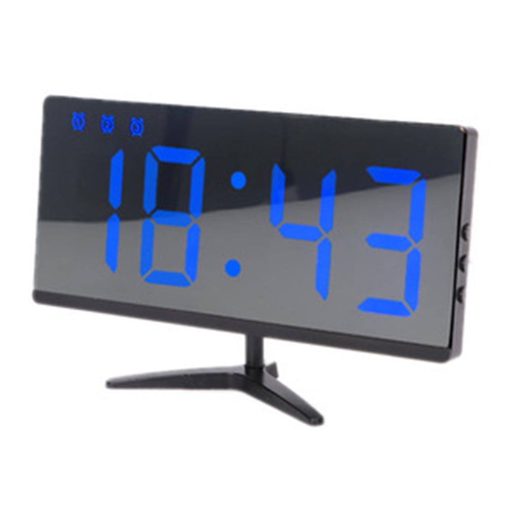 Alarm Clock LED Digital Display with USB Charger Port Dimmer for
