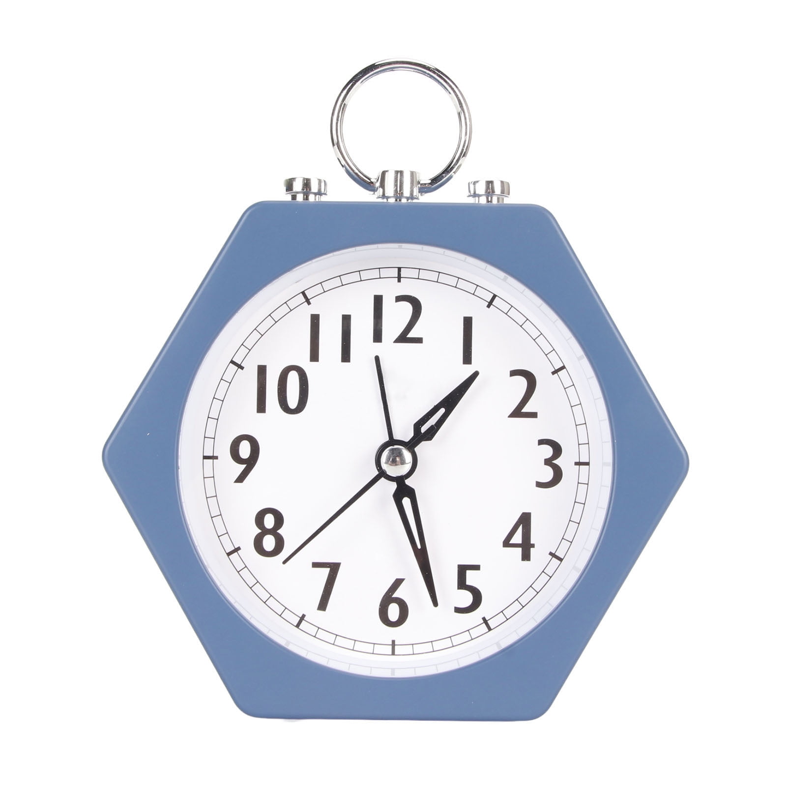 Alarm Clock Multifunction Silent Metal Case Polygonal Mini Alarm Clock