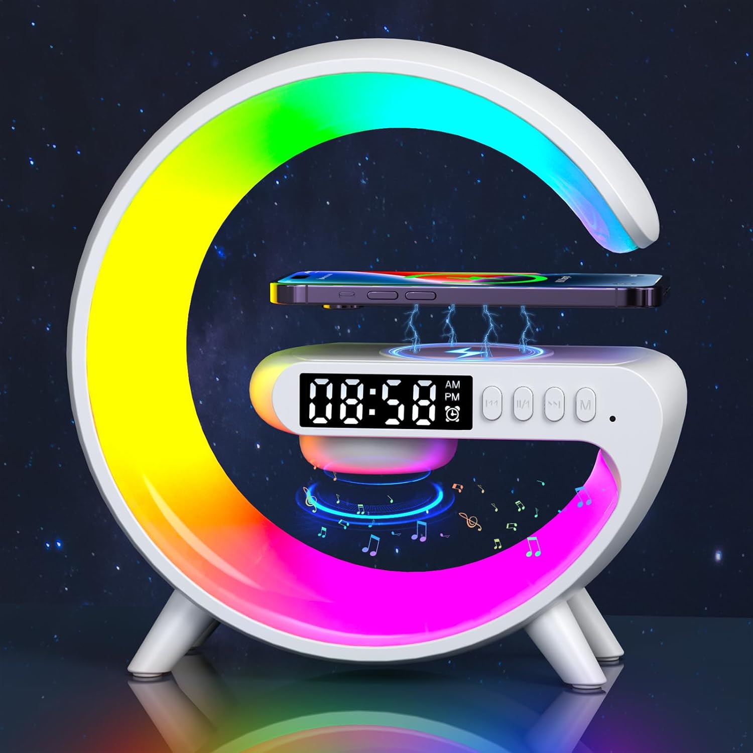Triangle Color Changing Digital Alarm Clock