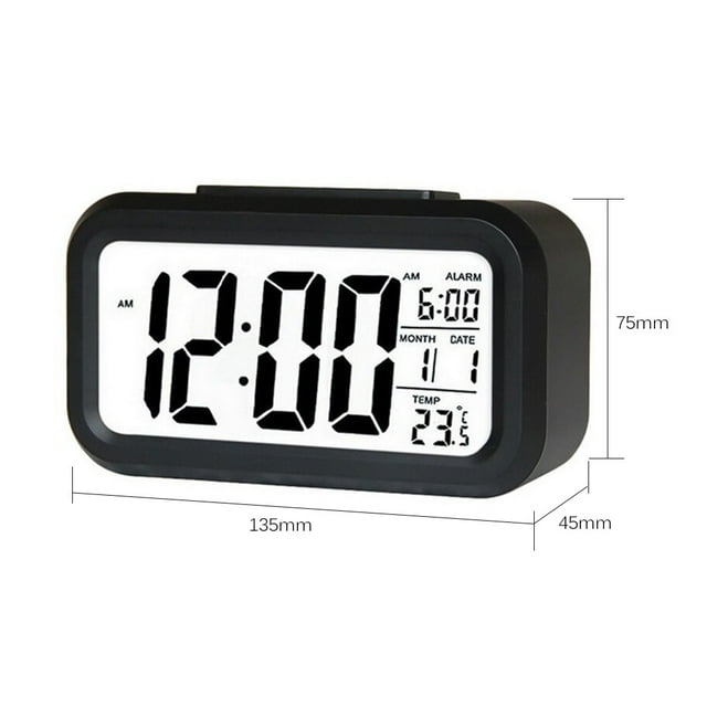 Alarm Clock,On Battery Button On Bedroom Kids Children And Temperature