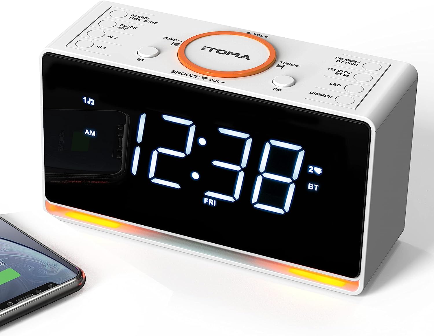 Timex Audio T231GRY2 AM/FM Dual Alarm Clock Radio with Digital Tuning