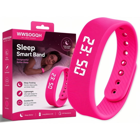 Alarm Clock Smart Watch Bracelets for Mens Digital Heavy Sleepers Vibrating Wristband Sleeps Wrist Womens Tracker Vibro Onyx Vibration Silent Small Distance Teens Shock Despertador Band Alert