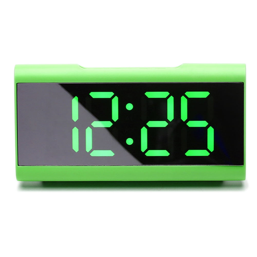 Alarm Clock, Wall Clock, Battery Operated, Led Brightness, Dim Night