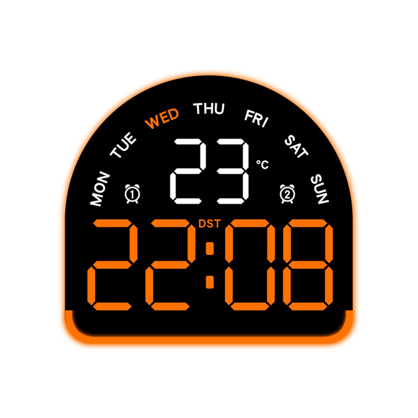 Alarm Clock for Bedroom LED Digital Clock Desk Alarms Clocks with Day ...
