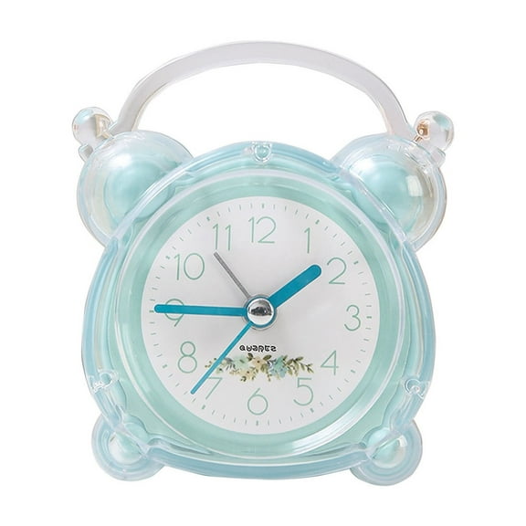 Alarm Clock with Cartoon Design Loud Alarm for Bedside Desk Use Easy to Set and Read Blue Color