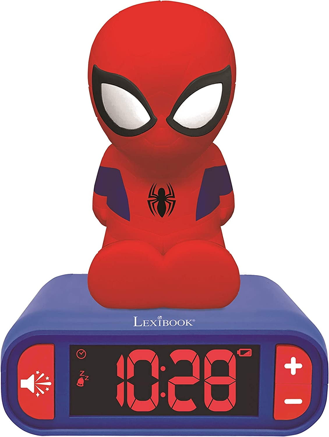 Alarm Clock with Night Light 3D design SpiderMan and sound effects