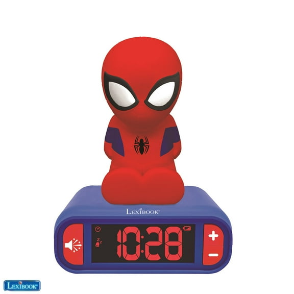 Alarm Clock with Night Light 3D design SpiderMan and sound effects