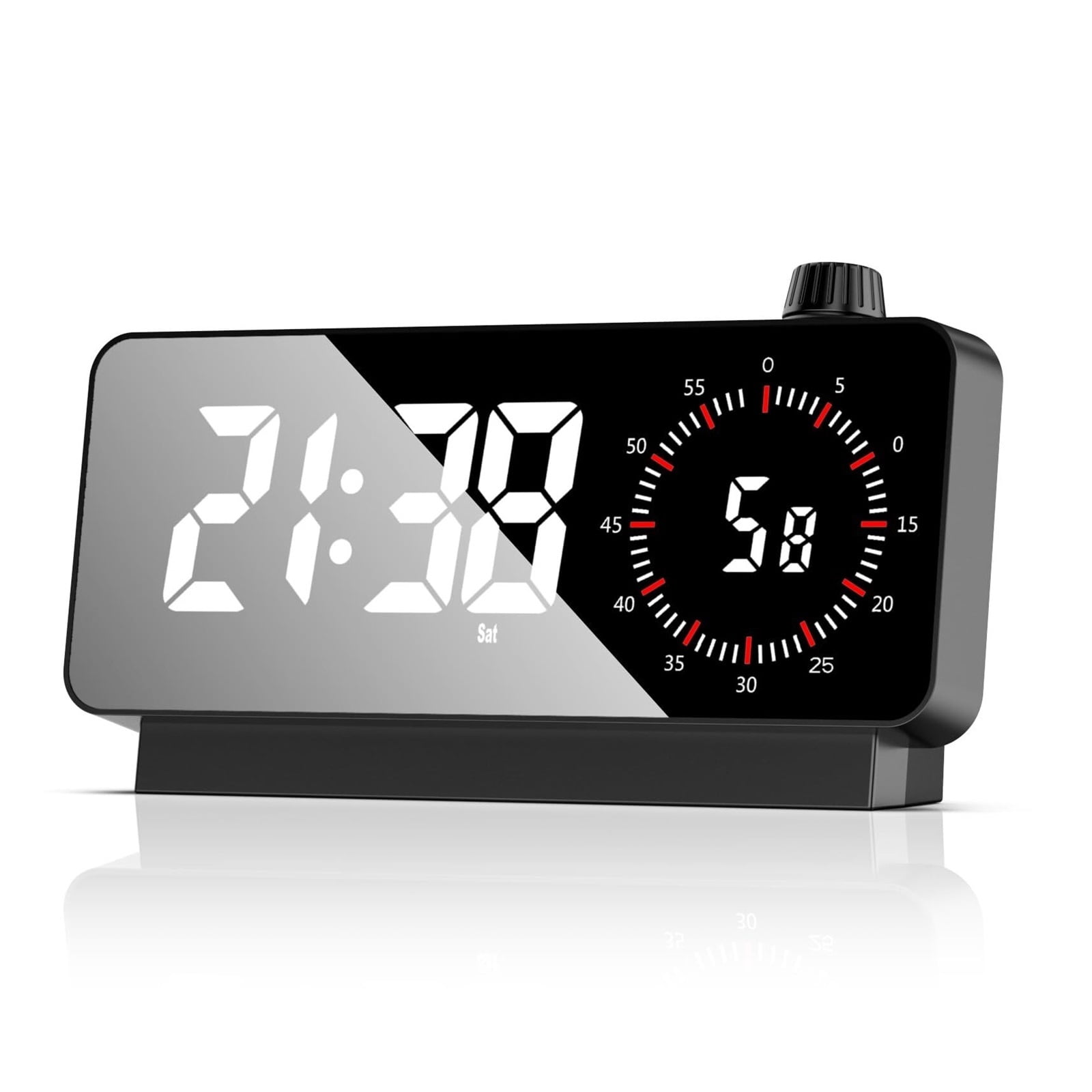Alarm Clock with Timer,Digital Desk Clock Battery Operated Countdown ...