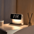 Alarm Clock with Wireless Charging and Lights Dimmable Digtial Alarm