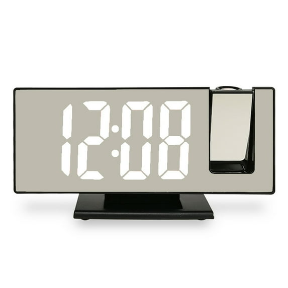 Alarm Clock with and Projection LED Digital Clock Temperature Snooze ...