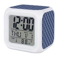 Alarm Clocks Blue Diamonds Digital Clock 7 Color LED Night Light Silent ...