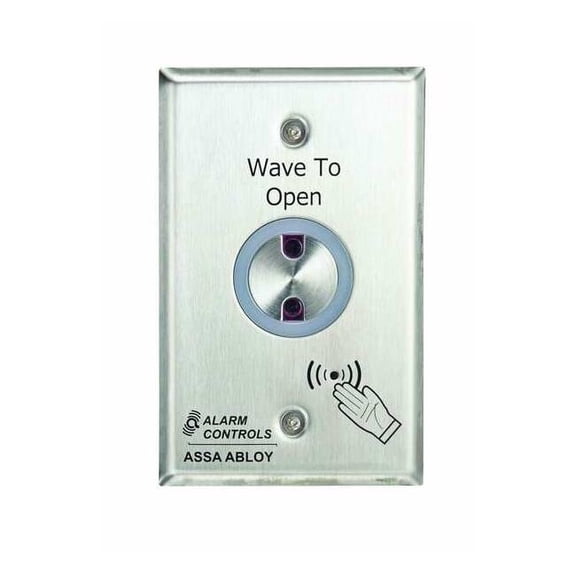 Alarm Controls Exit Motion Sensor,Single Gang,Silver NTS-1