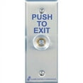 thumbnail image 1 of Alarm Controls TS-15 Request-to-Exit Station with Pneumatic Timer on Narrow 1-3/4" Wall Plate, 1/4" Push Button, Guard Ring, 302 Stainless Steel, 1 of 2