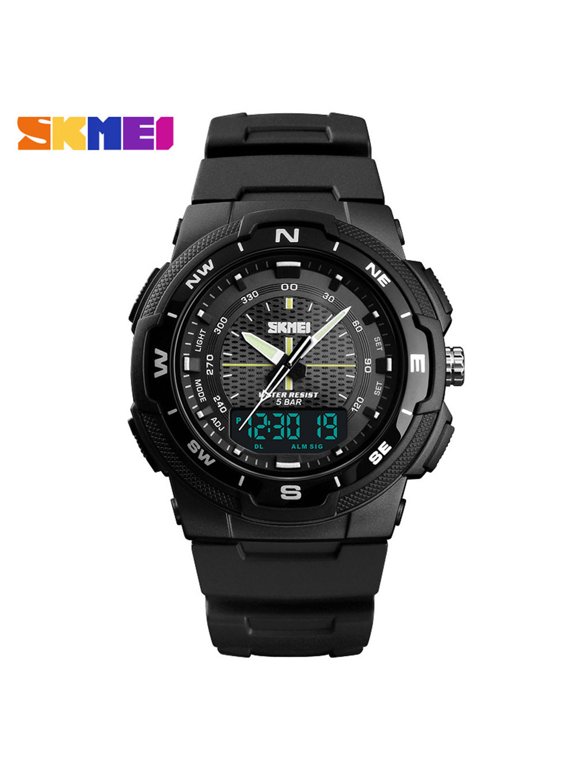 Alarm Date Sport Analog Digital LED Backlight Wrist Watch Mother's Day Birthday Anniversary Gifts for Mom Of The Day