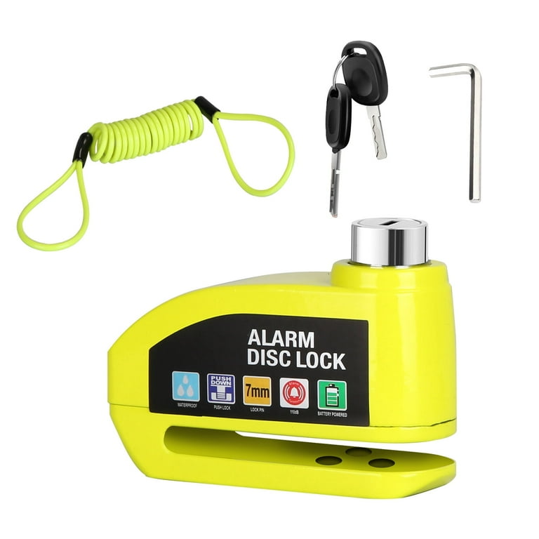 Alarm Disc Lock TeqHome Motorcycle Disc Brake Lock Anti