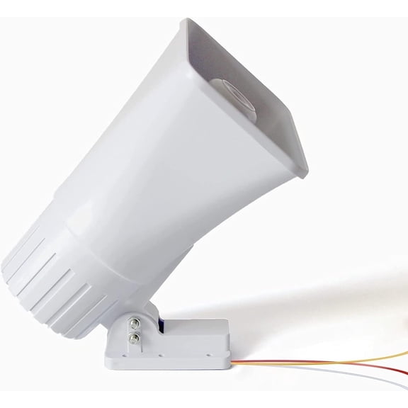 Alarm Dual Tone Wired Horn Siren with Bracket,130DB Loud Voice Warning System for Car Truck Home Doorbell Security Anti-Thief Indoor and Outdoor