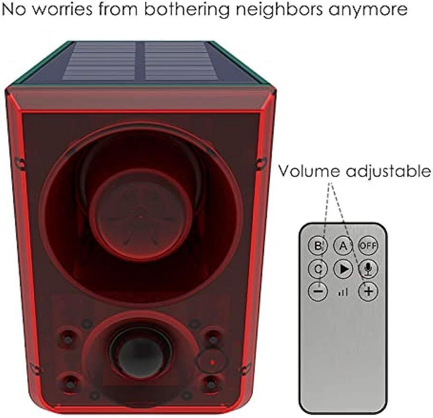 Alarm Emits Loud Dog Barking & Gunshot Sounds Up To 130db Solar Motion