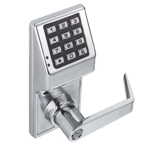 Alarm Lock DL270026D Trilogy Electronic Digital Lever Lock, Satin Chrome