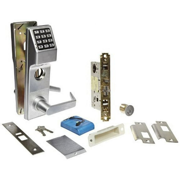 Alarm Lock Stainless Steel Trilogy T3 300-User Weatherproof Electronic Digital Keypad Classroom Mortise Lock Leverset, R