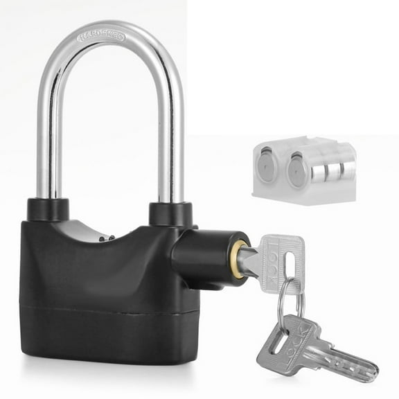 Alarm Padlock with 110dB Siren for Motorcycle Security Waterproof Lock