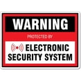 thumbnail image 1 of Alarm Sign – Warning Protected By Electronic Security System Warning Signs Crime Prevention Signs Metal Tin Sign 8x12 Inches Caution Danger Safety Security Warning Notice Signs, 1 of 5