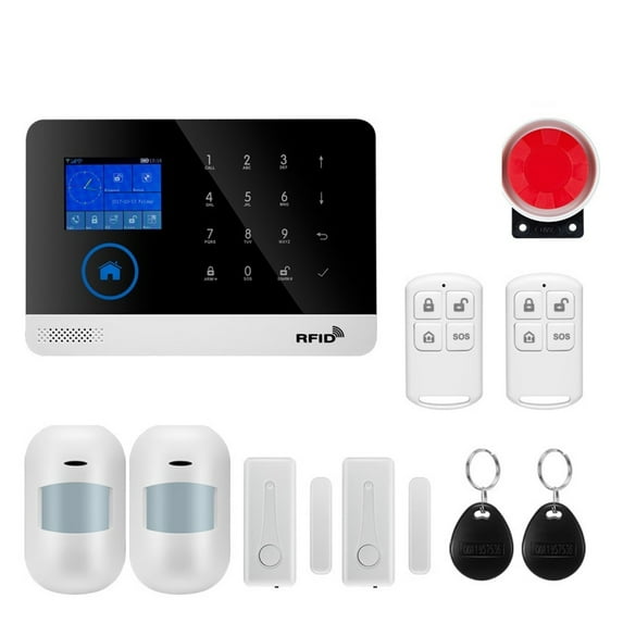 Alarm System For Home Burglar Security Tuya Smart House App Control 433MHz GSM Wireless With Motion Sensor Camera ,Anti-theft Protection