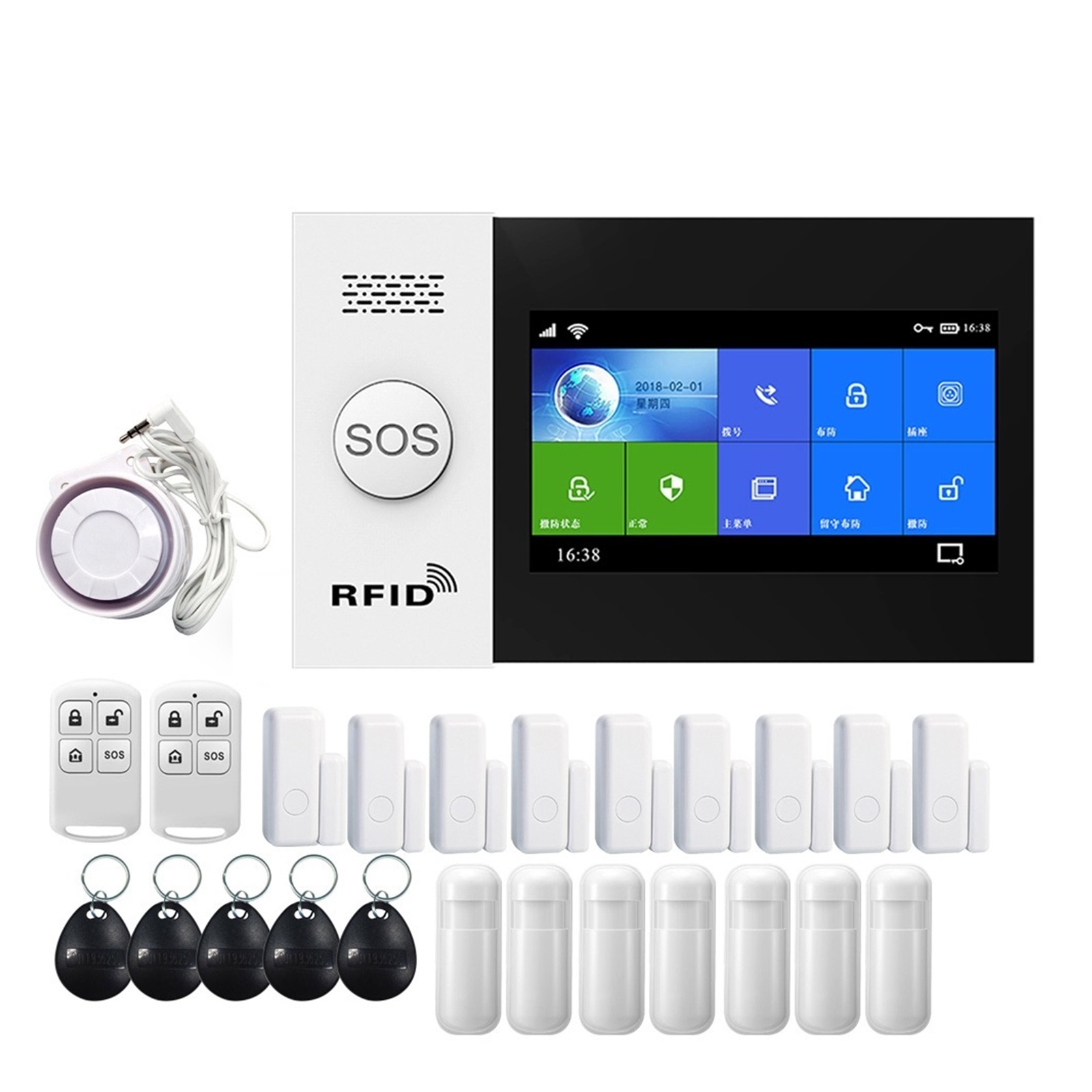 Alarm Systems Security Home Gsm With Motion Sensor Tuya Life Alarm Work ... - Wide Coverage Home Security Systems