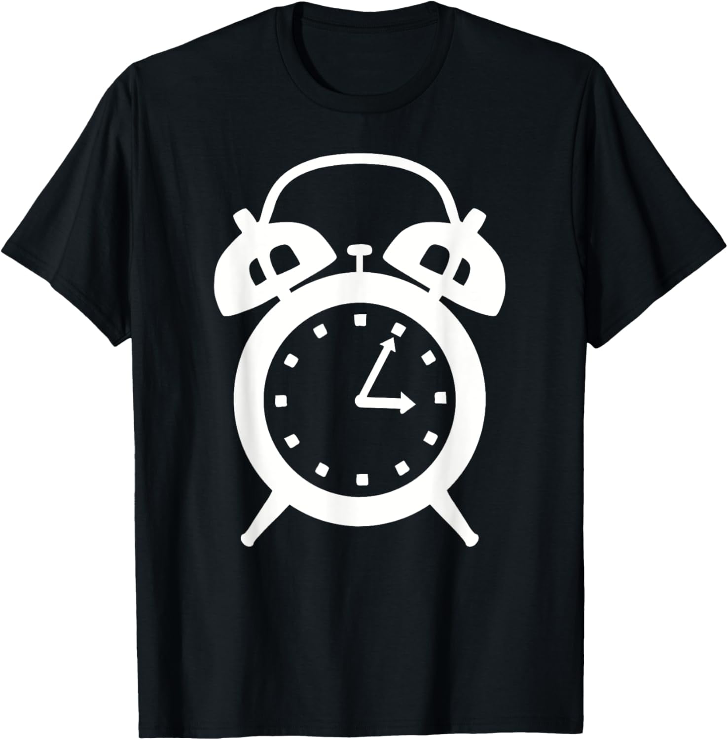 Alarm clock TShirtBrand clothing, men and women can wear, black, white