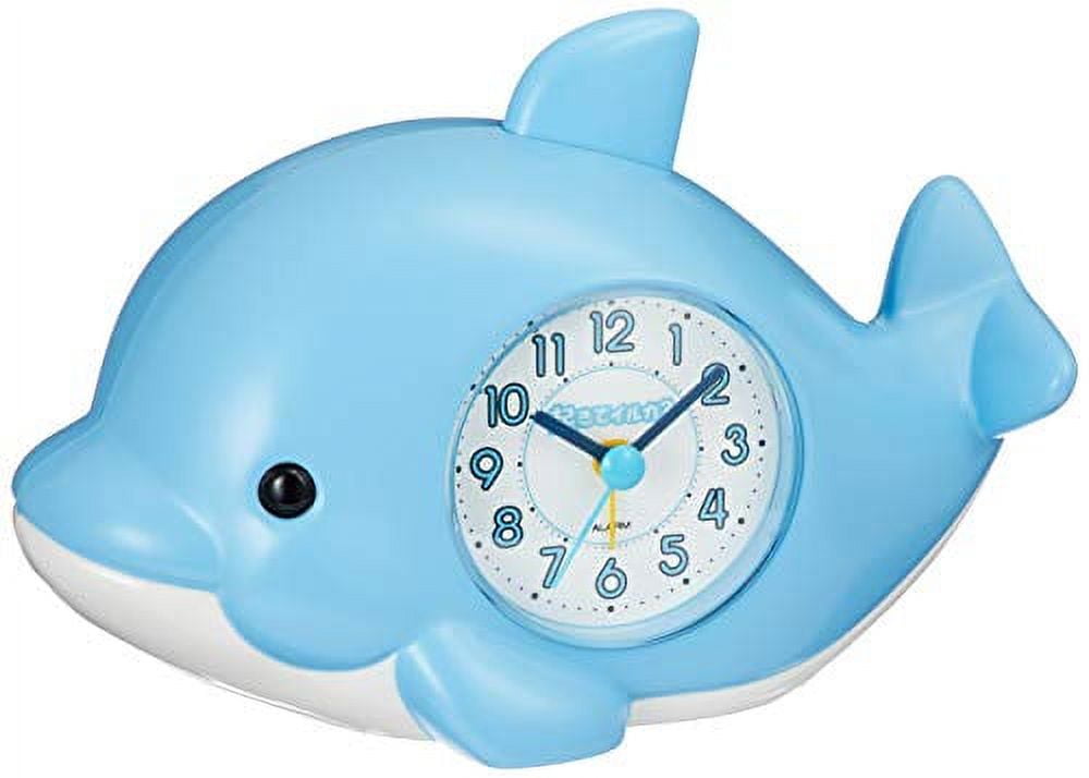 Alarm clock Wake up dolphin blue rhythm clock 4SE553SR04// Movement quartz