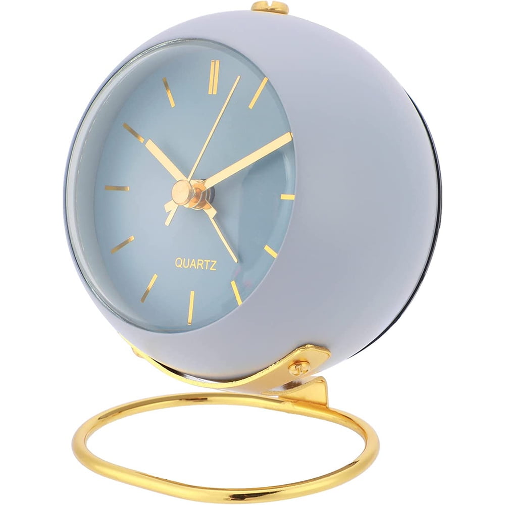 Alarm clock without ticking, analog with light alarm clock, retro loud alarm clock, bedside