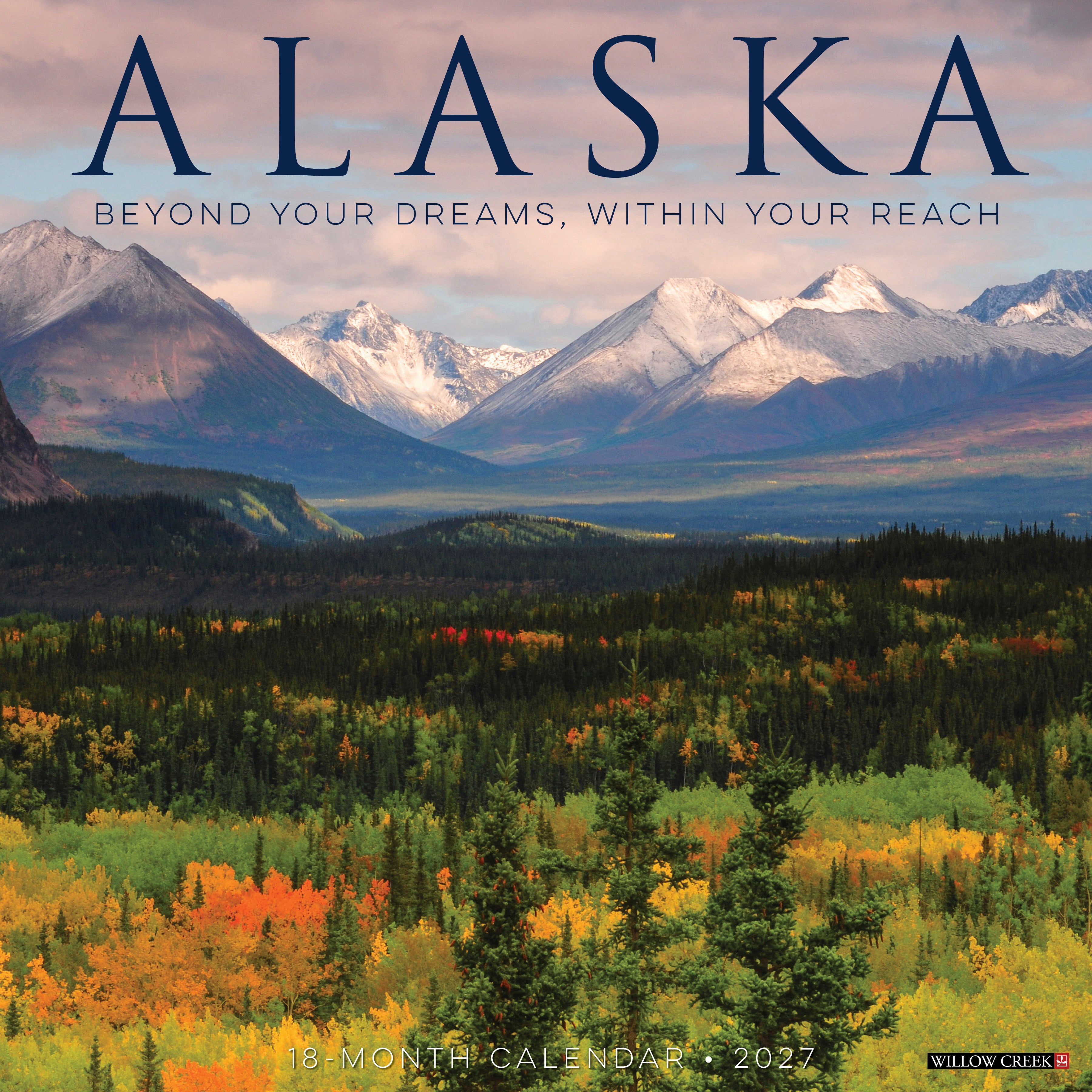 Willow Creek Press, Alaska 2027 Wall Calendar