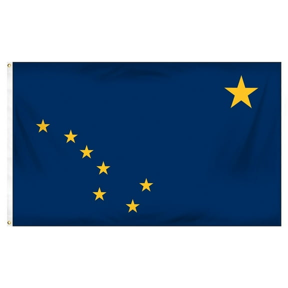 Alaska  3X5 Feet Indoor State Polyester Flag