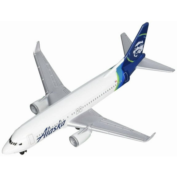 Alaska Airlines, White w/ Blue - Real Toy RT3994-1 - Pre-built Model Airplane Replica