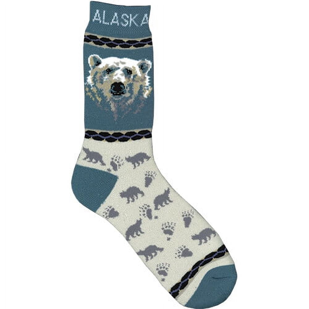 Alaska Bear Head Towel Socks