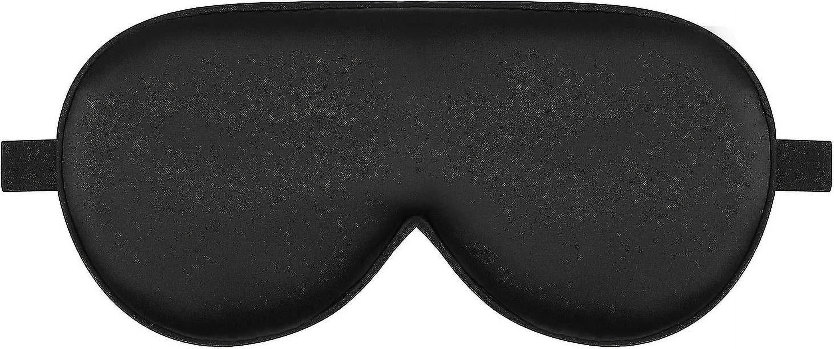 Alaska Bear Organic Mulberry Silk Sleep Mask Feather Light And Cloud Soft Eye Cover For Sleeping, Gender-neutral (black)