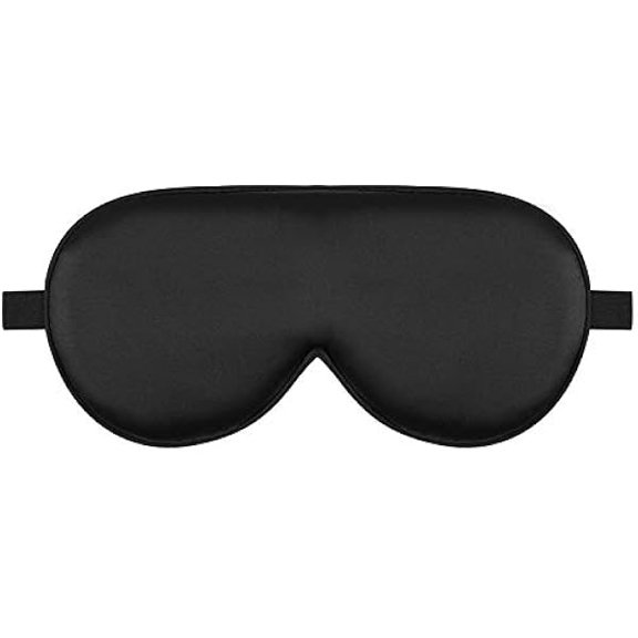 Alaska Bear Sleep Mask Silk Cover Eye Contour for Pressure-Free Sleeping, Upgrade Over Conventional Flat Satin Eye Masks, Machine Washable