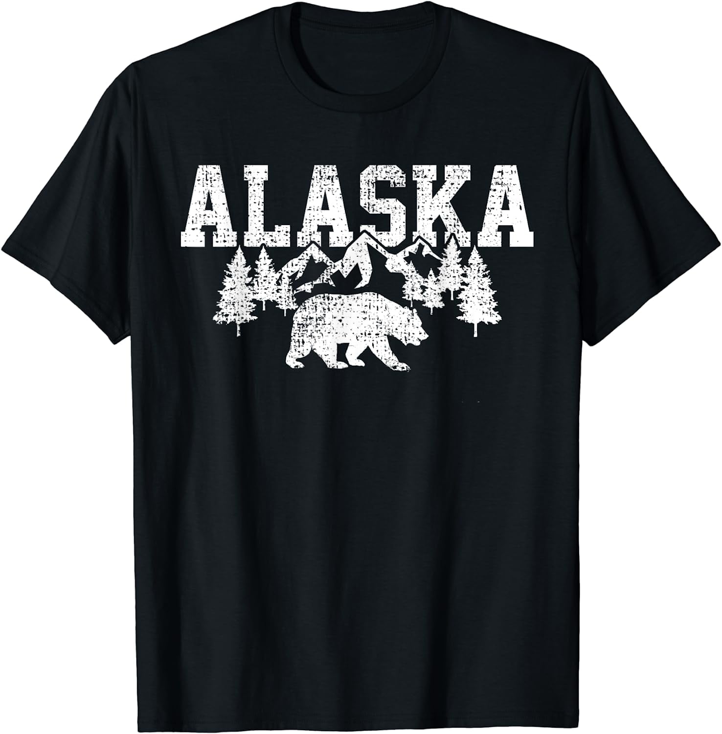 Alaska T-Shirt Bear Tshirt Cold Winter Snow Mountains Tee Alaska T-Shirt Bear Tshirt Cold Winter Snow Mountains Tee