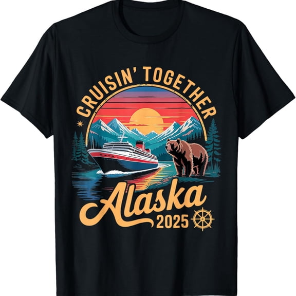 Alaska Cruise 2025 Matching Family And Group Alaskan T-Shirt