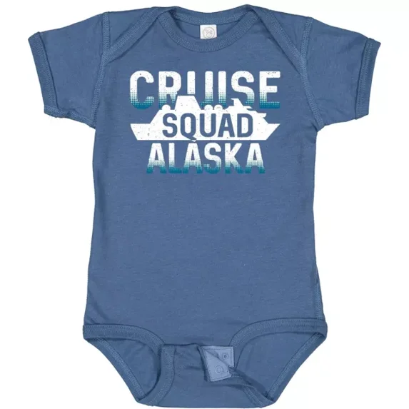 Alaska Cruise Squad Vacation Trip Baby Bodysuit Alaskan Matching Hws Bodysuit Cute Baby Onesie, BABY BODYSUIT LAT 4424