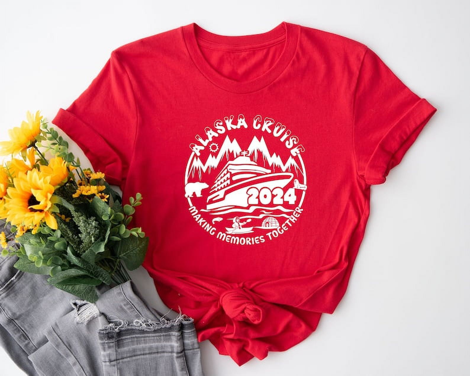 Alaska Cruise T Shirts, Personalized, Alaska Cruise Shirt, Alaska 2024 Cruise tshirts, Cruisin
